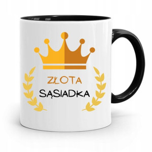 Dla Sąsiada Sąsiadki Kubek Czarny Na Prezent