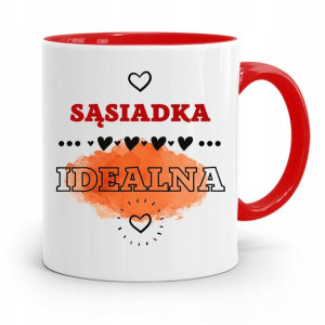 Dla Sąsiada Sąsiadki Kubek Czerwony Na Prezent