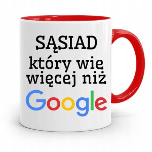 Dla Sąsiada Sąsiadki Kubek Czerwony Na Prezent