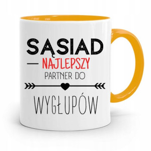 Dla Sąsiada Sąsiadki Kubek Żółty Na Prezent