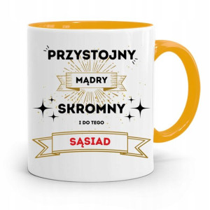 Dla Sąsiada Sąsiadki Kubek Żółty Na Prezent