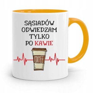 Dla Sąsiada Sąsiadki Kubek Żółty Na Prezent