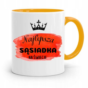 Dla Sąsiada Sąsiadki Kubek Żółty Na Prezent