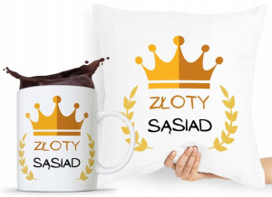 Dla Sąsiada Zestaw Poduszka + Kubek Prezent