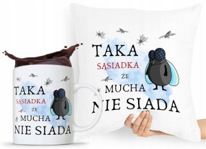Dla Sąsiada Zestaw Poduszka + Kubek Prezent