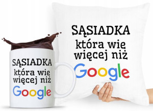 Dla Sąsiada Zestaw Poduszka + Kubek Prezent