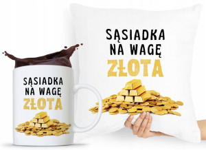 Dla Sąsiada Zestaw Poduszka + Kubek Prezent