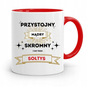 Dla Sołtysa Kubek Czerwony Przystojny Mądry Sołtys