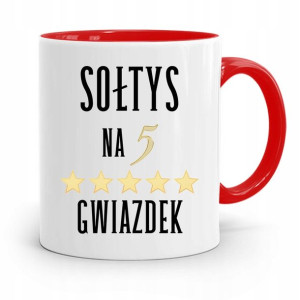 Dla Sołtysa Kubek Czerwony Sołtys Na 5 Gwiazdek