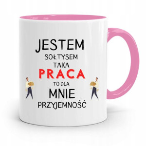 Dla Sołtysa Kubek Różowy Jestem Sołtysem Prezent