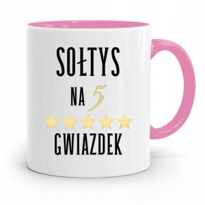 Dla Sołtysa Kubek Różowy Na Pięć Gwiazdek