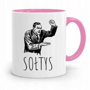 Dla Sołtysa Kubek Różowy Sołtys Prezent