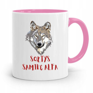Dla Sołtysa Kubek Różowy Sołtys Samiec Alfa