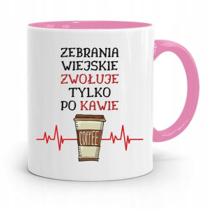 Dla Sołtysa Kubek Różowy Tylko Po Kawie Prezent