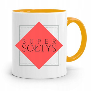 Dla Sołtysa Kubek Żółty Super Sołtys Prezent