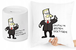 Dla Sołtysa Zestaw Poduszka + Skarbonka Prezent