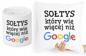 Dla Sołtysa Zestaw Poduszka + Skarbonka Prezent