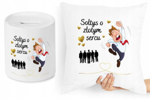 Dla Sołtysa Zestaw Poduszka + Skarbonka Prezent