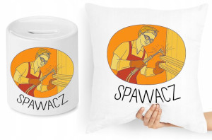 Dla Spawacza Zestaw Poduszka + Skarbonka