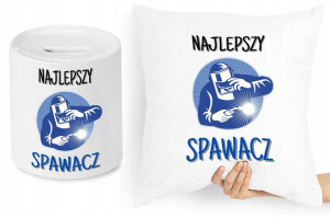 Dla Spawacza Zestaw Poduszka + Skarbonka