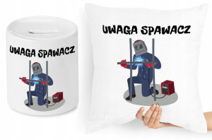 Dla Spawacza Zestaw Poduszka + Skarbonka