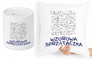 Dla Sprzątaczki Zestaw Poduszka + Skarbonka