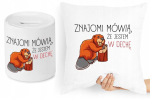 Dla Stolarza Zestaw Poduszka + Skarbonka Prezent