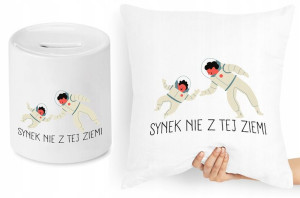 Dla Syna Zestaw Poduszka + Skarbonka Prezent
