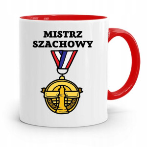 Dla Szachisty Kubek Czerwony Na Prezent Urodziny