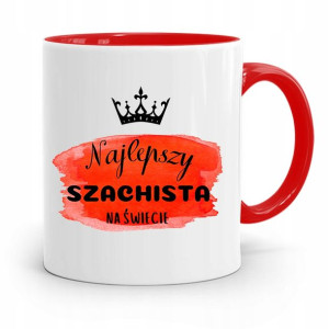 Dla Szachisty Kubek Czerwony Na Prezent Urodziny