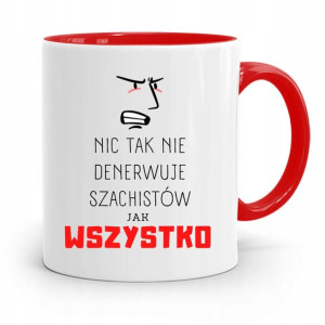 Dla Szachisty Kubek Czerwony Na Prezent Urodziny