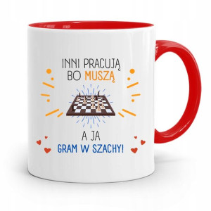 Dla Szachisty Kubek Czerwony Prezent Na Urodziny