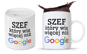 Dla Szefa Szefowej Zestaw Kubek + Skarbonka