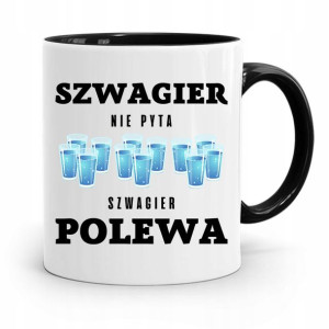 Dla Szwagra Kubek Czarny Na Prezent Na Urodziny