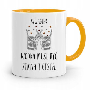 Dla Szwagra Kubek Żółty Na Prezent Na Urodziny
