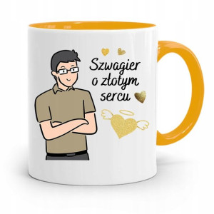 Dla Szwagra Kubek Żółty Na Prezent Na Urodziny