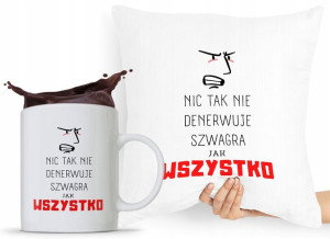 Dla Szwagra Zestaw Poduszka + Kubek Prezent