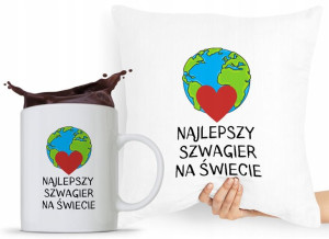 Dla Szwagra Zestaw Poduszka + Kubek Prezent