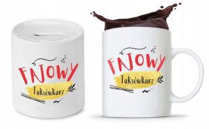 Dla Taksówkarza Zestaw Kubek + Skarbonka Prezent