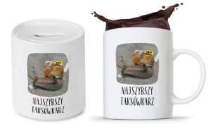 Dla Taksówkarza Zestaw Kubek + Skarbonka Prezent