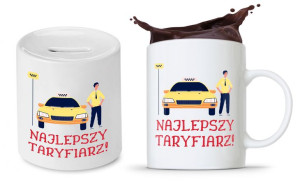 Dla Taksówkarza Zestaw Kubek + Skarbonka Prezent