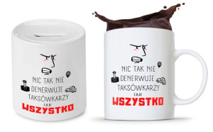 Dla Taksówkarza Zestaw Kubek + Skarbonka Prezent