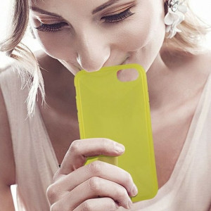 Pokrowiec na Komórkę KSIX IPHONE 8, 7, 6, 6S SE 2020 Żółty