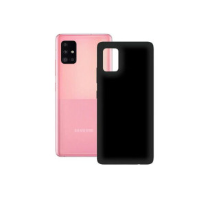 Pokrowiec na Komórkę Samsung Galaxy A51 5G KSIX Silk TPU Czarny