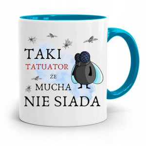 Dla Tatuażystki Tatuażysty Kubek Błękitny Prezent