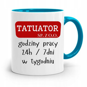 Dla Tatuażystki Tatuażysty Kubek Błękitny Prezent