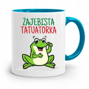 Dla Tatuażystki Tatuażysty Kubek Błękitny Prezent