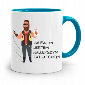 Dla Tatuażystki Tatuażysty Kubek Błękitny Prezent