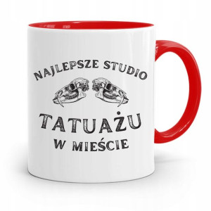 Dla Tatuażystki Tatuażysty Kubek Czerwony Prezent