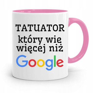 Dla Tatuażystki Tatuażysty Kubek Różowy Na Prezent